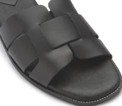 Sandalen|Pantoletten|Horsch Schuhe Pantolette in Übergrößen Schwarz