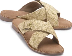 Sandalen|Pantoletten|Horsch Schuhe Pantolette in Übergrößen Beige
