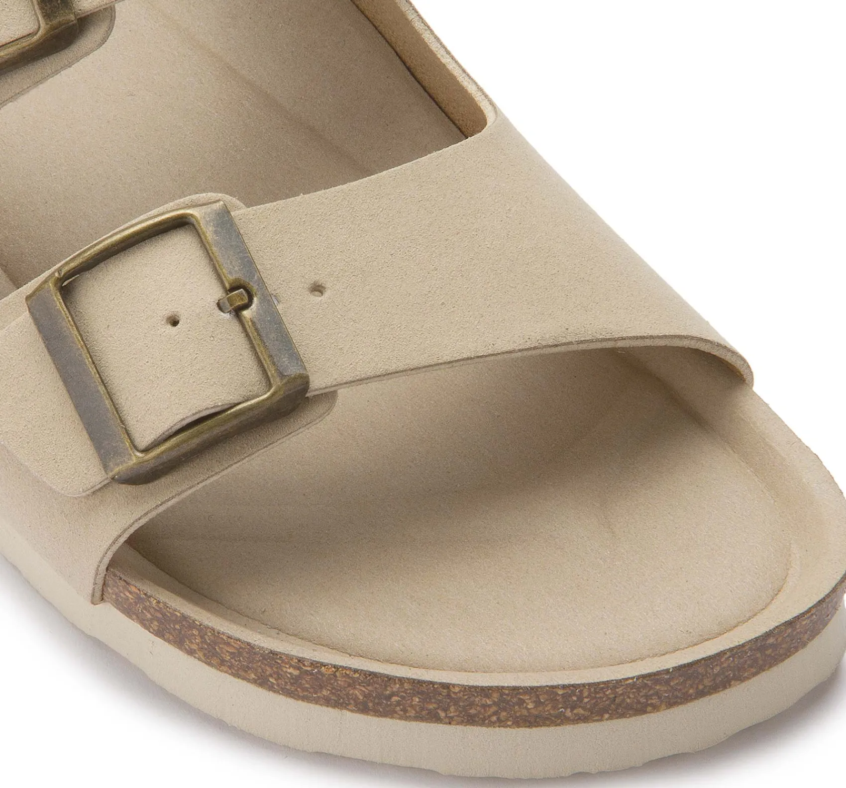 Sandalen|Pantoletten|Horsch Schuhe Pantolette in Übergrößen Beige