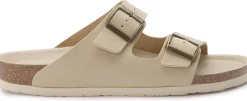 Sandalen|Pantoletten|Horsch Schuhe Pantolette in Übergrößen Beige