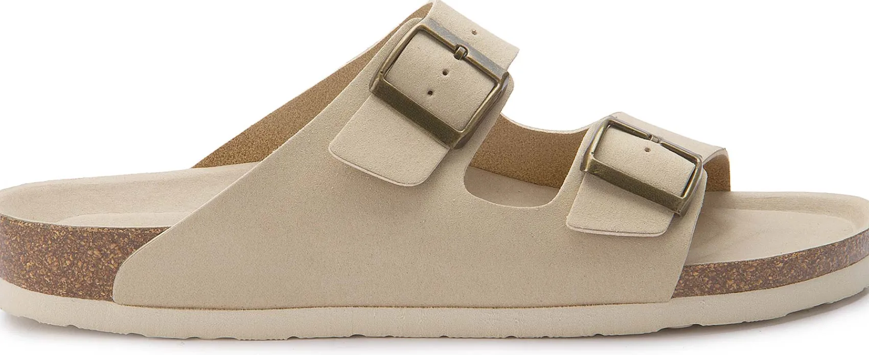Sandalen|Pantoletten|Horsch Schuhe Pantolette in Übergrößen Beige