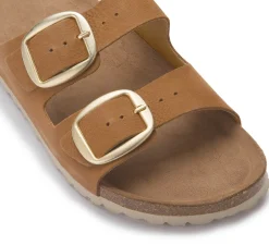 Sandalen|Pantoletten|Horsch Schuhe Pantolette in Übergrößen Braun