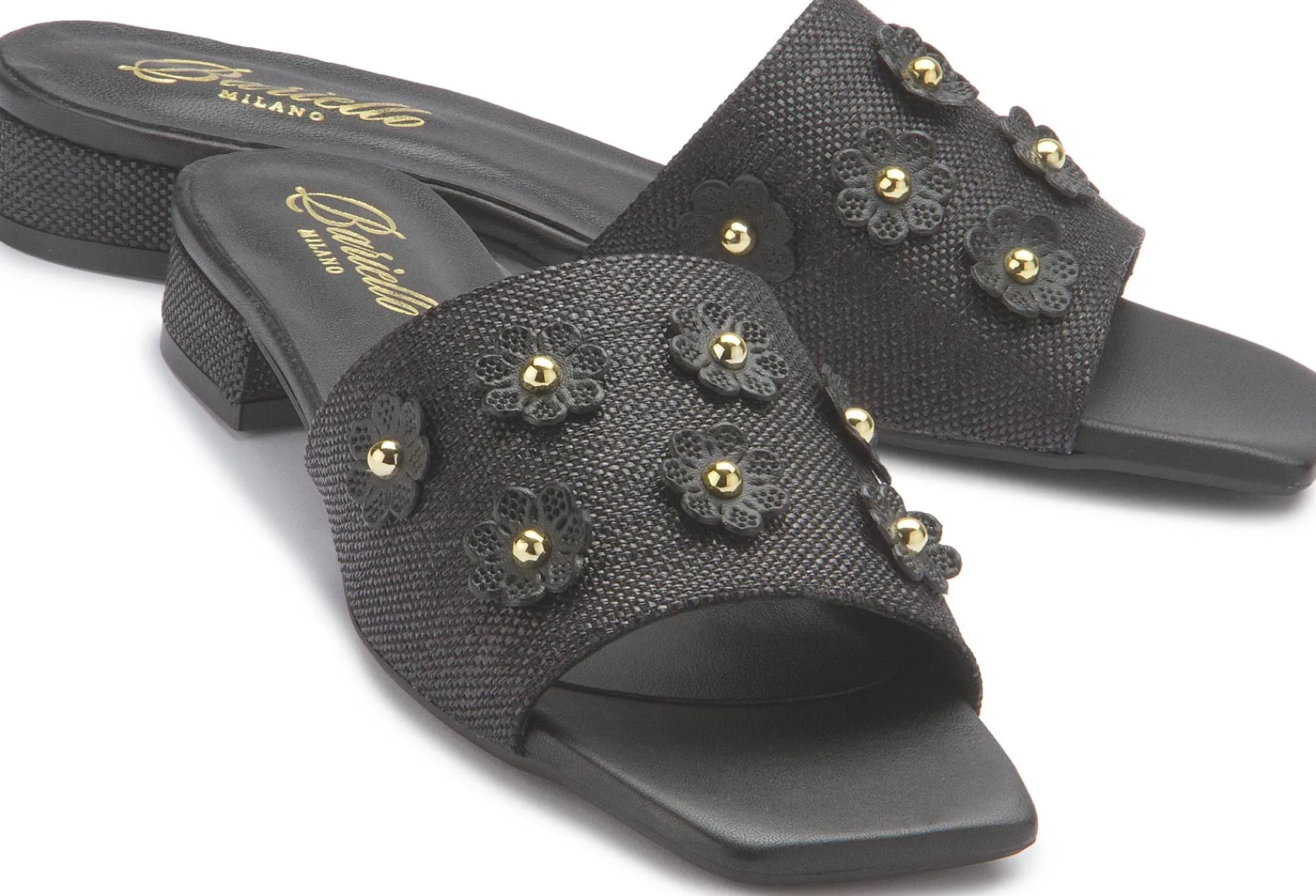 Sandalen|Pantoletten|Horsch Schuhe Pantolette in Übergrößen Schwarz