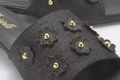 Sandalen|Pantoletten|Horsch Schuhe Pantolette in Übergrößen Schwarz