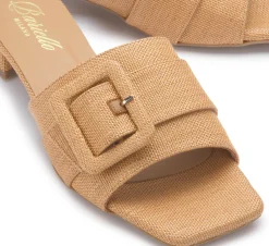 Sandalen|Pantoletten|Horsch Schuhe Pantolette in Übergrößen Beige