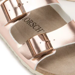 Sandalen|Pantoletten|Horsch Schuhe Pantolette in Übergrößen Gold