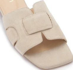 Sandalen|Pantoletten|Horsch Schuhe Pantolette in Übergrößen Beige