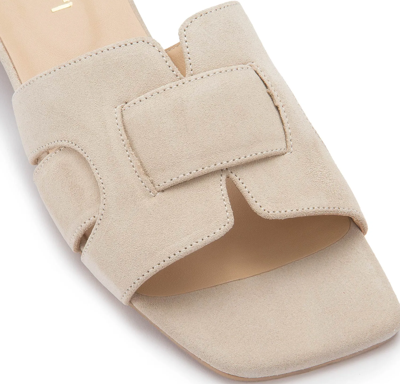 Sandalen|Pantoletten|Horsch Schuhe Pantolette in Übergrößen Beige