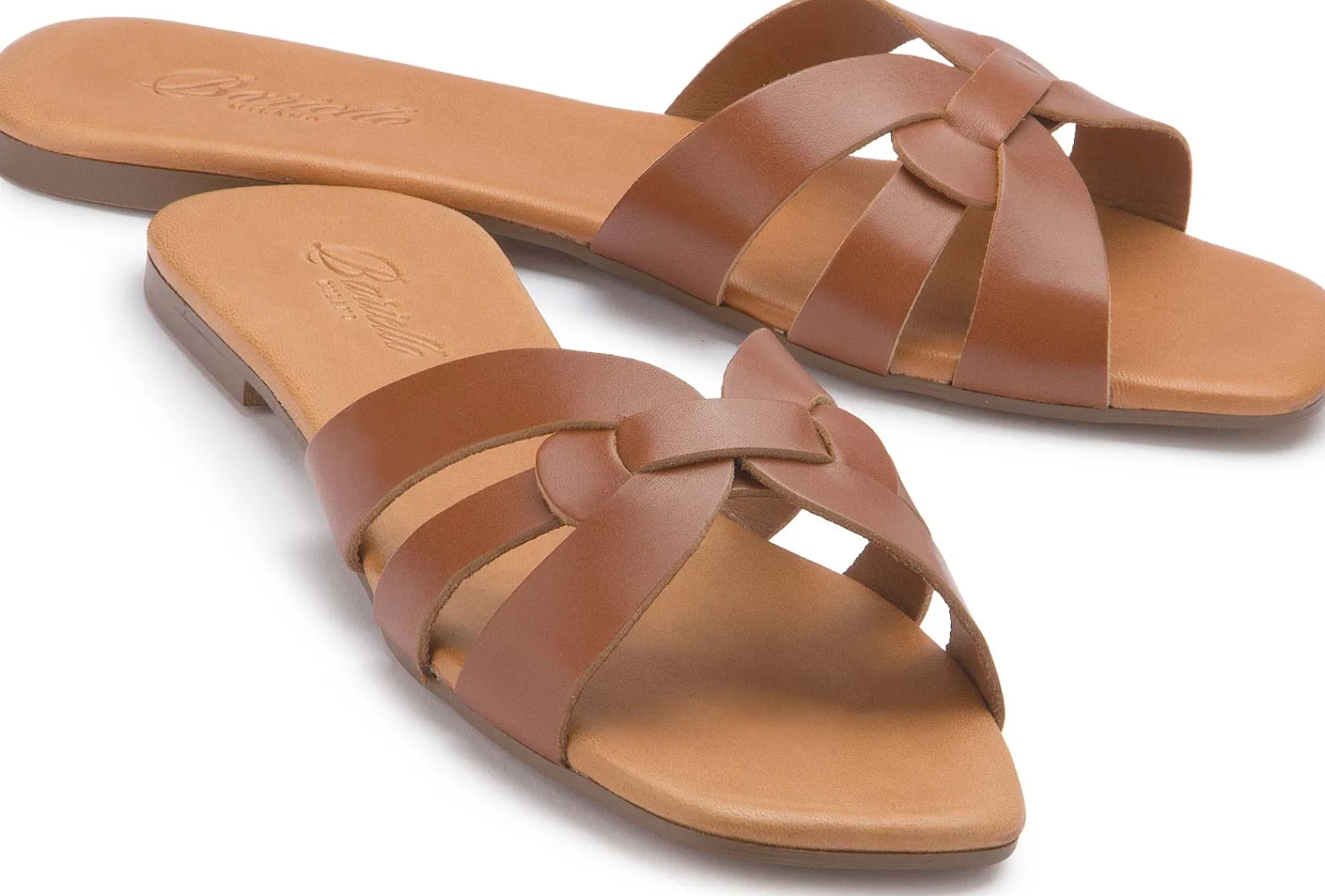 Sandalen|Pantoletten|Horsch Schuhe Pantolette in Übergrößen Braun