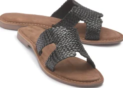 Sandalen|Pantoletten|Horsch Schuhe Pantolette in Übergrößen Schwarz