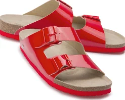 Sandalen|Pantoletten|Horsch Schuhe Pantolette in Übergrößen Rot