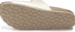 Sandalen|Pantoletten|Horsch Schuhe Pantolette in Übergrößen Gold