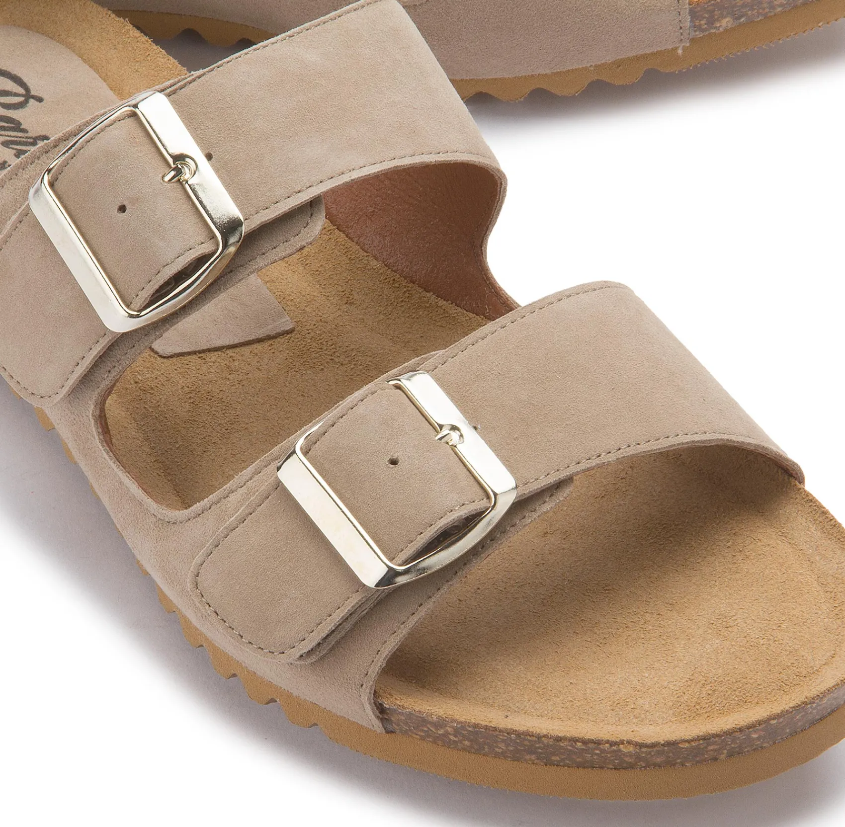 Sandalen|Pantoletten|Horsch Schuhe Pantolette in Übergrößen Beige