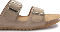 Sandalen|Pantoletten|Horsch Schuhe Pantolette in Übergrößen Beige