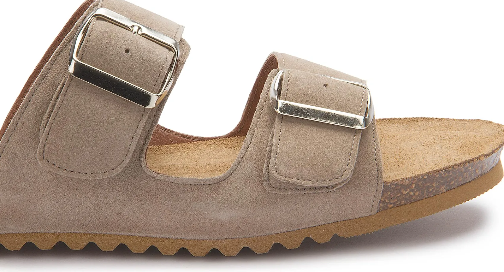 Sandalen|Pantoletten|Horsch Schuhe Pantolette in Übergrößen Beige