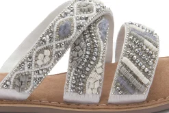 Sandalen|Pantoletten|Horsch Schuhe Pantolette in Übergrößen Weiß
