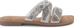 Sandalen|Pantoletten|Horsch Schuhe Pantolette in Übergrößen Weiß