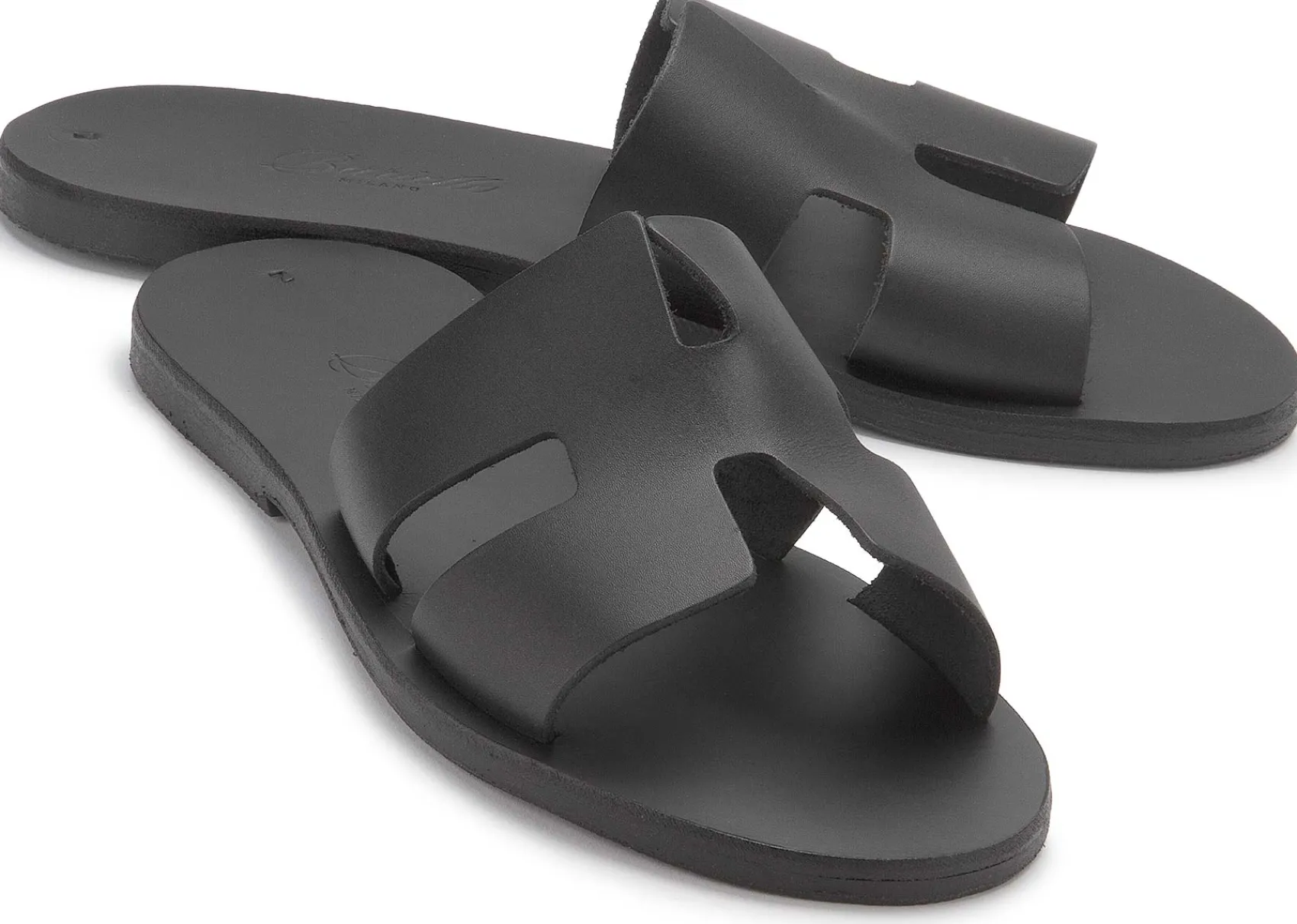 Sandalen|Pantoletten|Horsch Schuhe Pantolette in Übergrößen Schwarz