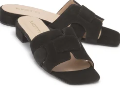 Sandalen|Pantoletten|Horsch Schuhe Pantolette in Übergrößen Schwarz