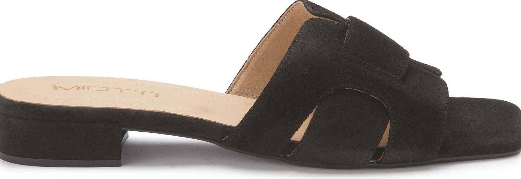 Sandalen|Pantoletten|Horsch Schuhe Pantolette in Übergrößen Schwarz