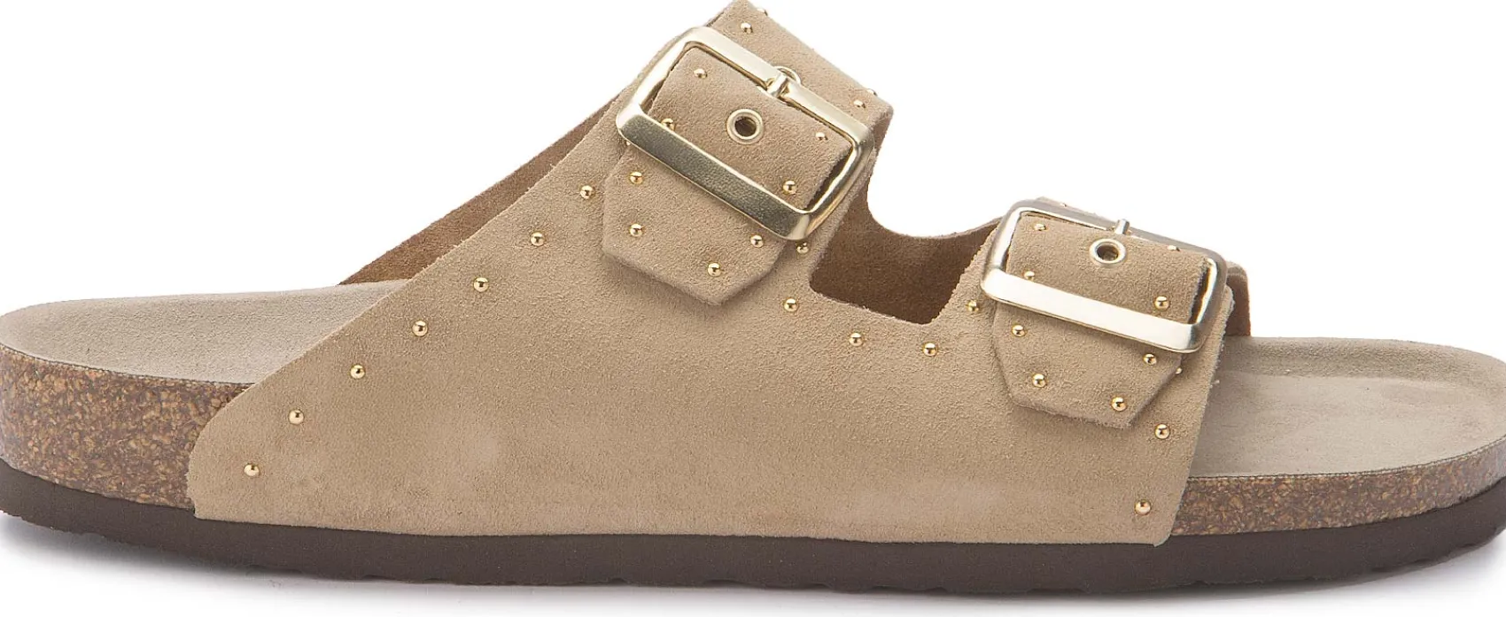 Sandalen|Pantoletten|Horsch Schuhe Pantolette in Übergrößen Beige