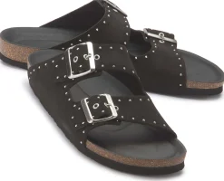 Sandalen|Pantoletten|Horsch Schuhe Pantolette in Übergrößen Schwarz