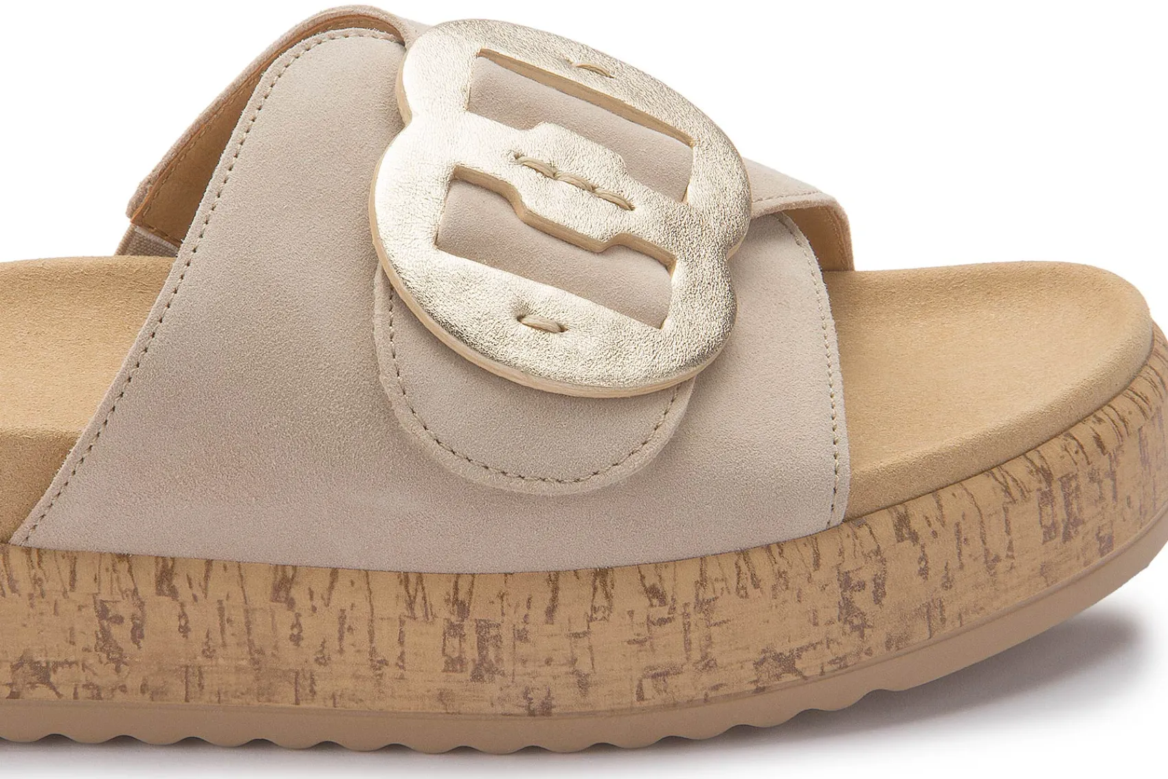Sandalen|Pantoletten|Gabor Pantolette in Übergrößen Beige