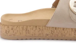 Sandalen|Pantoletten|Gabor Pantolette in Übergrößen Beige