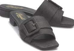 Sandalen|Pantoletten|Horsch Schuhe Pantolette in Übergrößen Schwarz