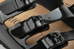 Sandalen|Pantoletten|Horsch Schuhe Pantolette in Übergrößen Schwarz