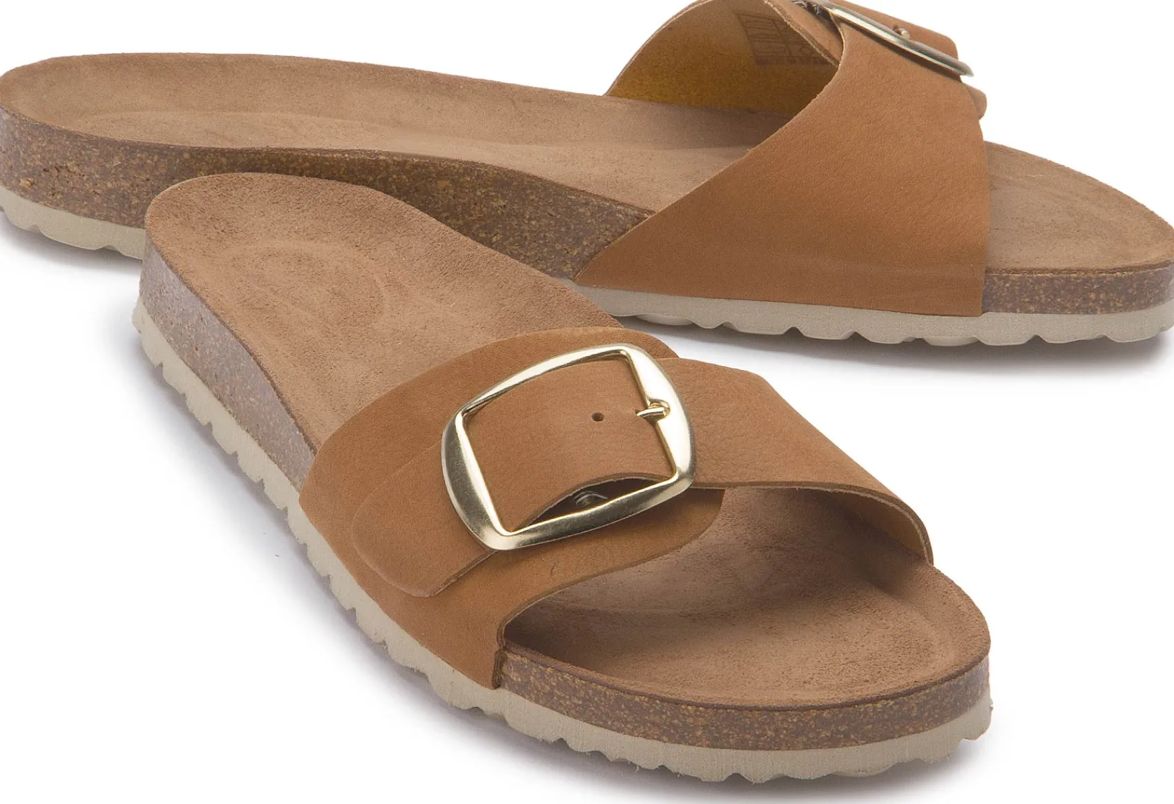 Sandalen|Pantoletten|Horsch Schuhe Pantolette in Übergrößen Braun