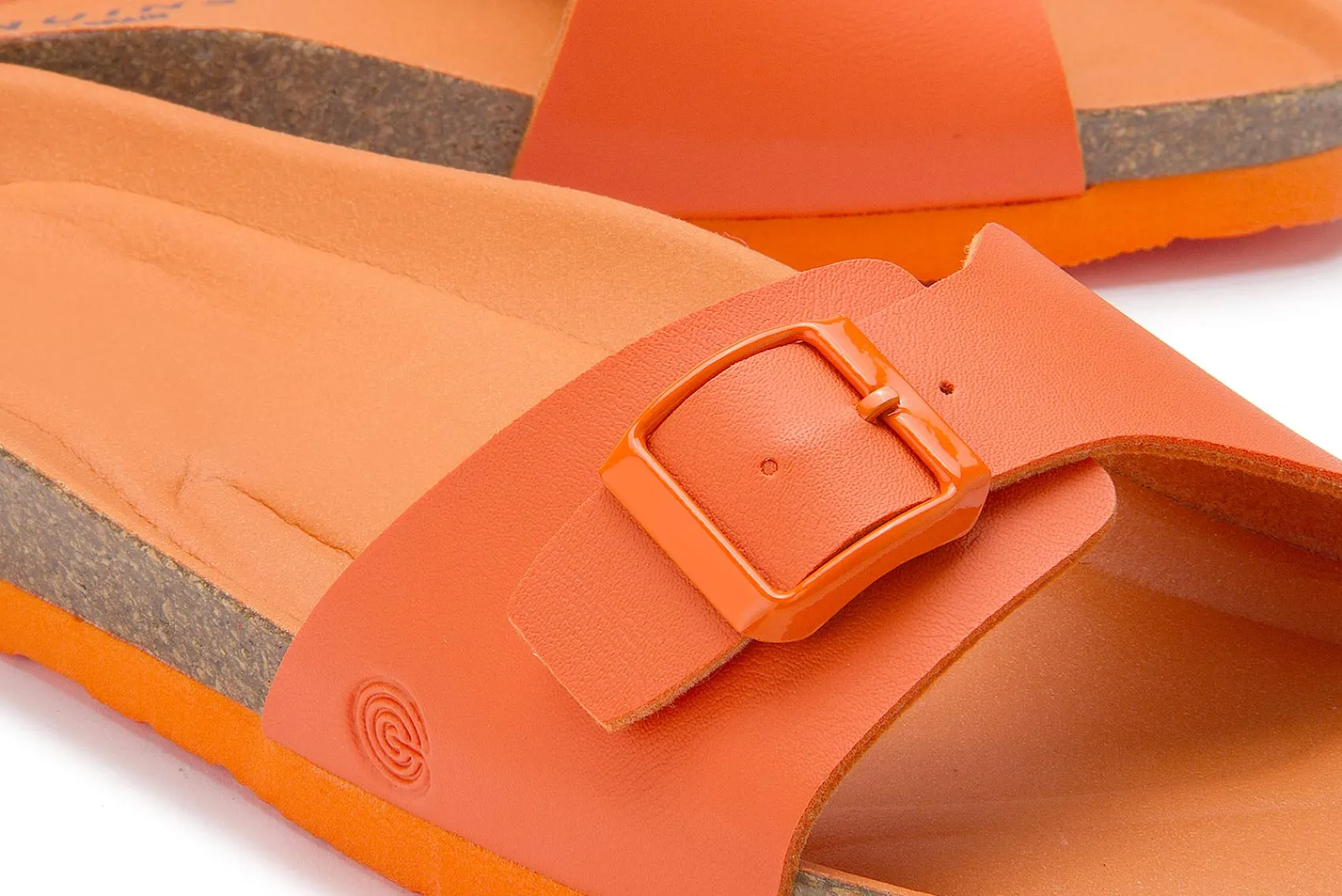 Sandalen|Pantoletten|Horsch Schuhe Pantolette in Übergrößen Orange