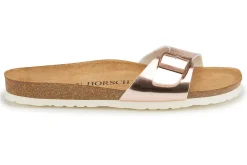 Sandalen|Pantoletten|Horsch Schuhe Pantolette in Übergrößen Gold