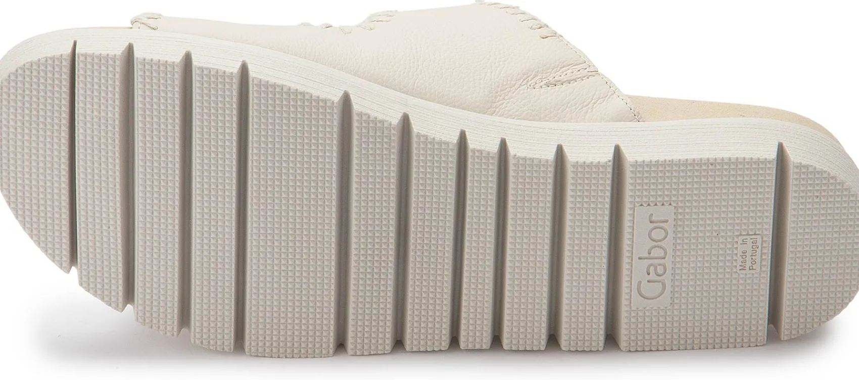 Sandalen|Pantoletten|Gabor Pantolette in Übergrößen Beige