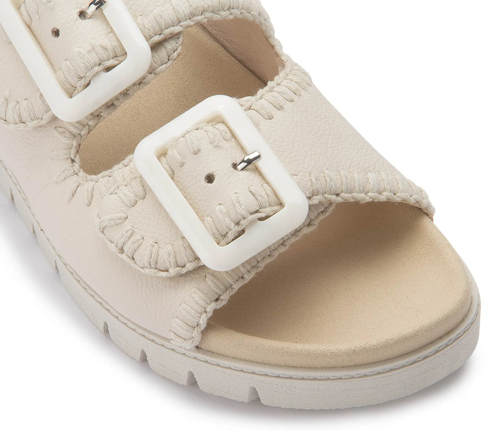 Sandalen|Pantoletten|Gabor Pantolette in Übergrößen Beige