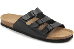 Sandalen|Pantoletten|Horsch Schuhe Pantolette in Übergrößen Schwarz