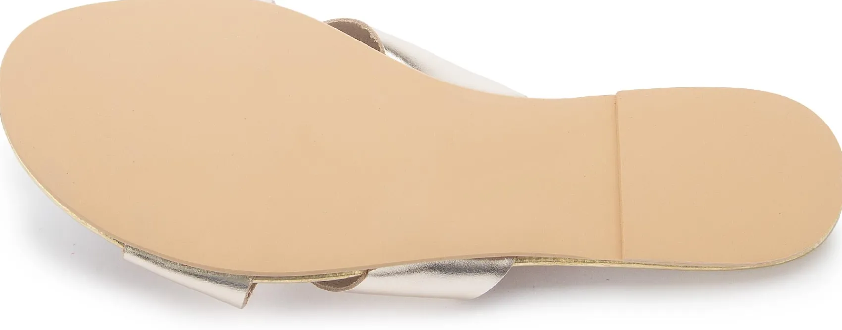 Sandalen|Pantoletten|Horsch Schuhe Pantolette in Übergrößen Silber/Gold