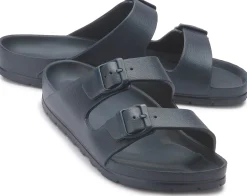 Sandalen|Pantoletten|Horsch Schuhe Pantolette in Übergrößen Blau