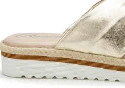 Sandalen|Pantoletten|Horsch Schuhe Pantolette in Übergrößen Gold