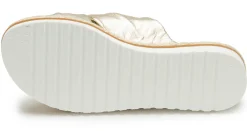Sandalen|Pantoletten|Horsch Schuhe Pantolette in Übergrößen Gold