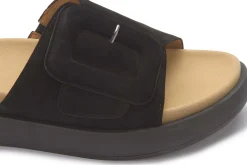 Sandalen|Pantoletten|Gabor Pantolette in Übergrößen Schwarz
