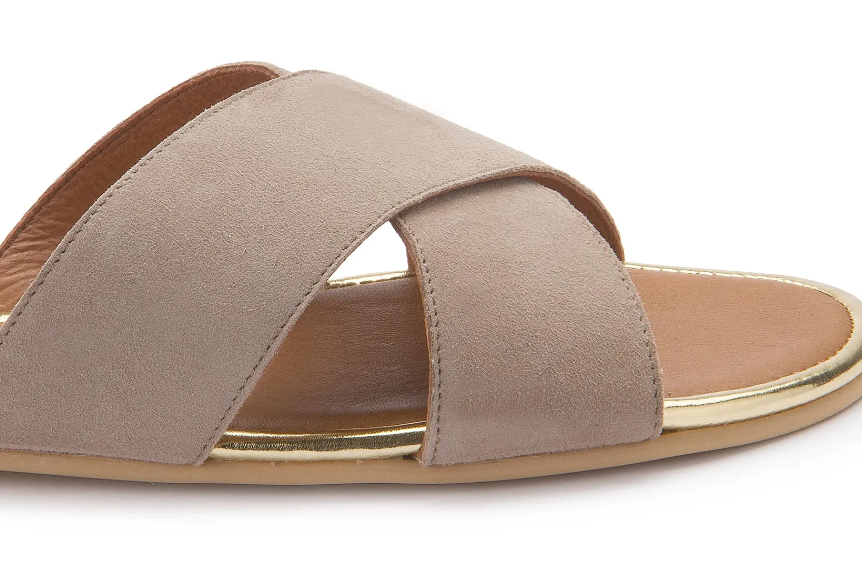 Sandalen|Pantoletten|Horsch Schuhe Pantolette in Übergrößen Beige