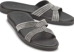 Sandalen|Pantoletten|Horsch Schuhe Pantolette in Übergrößen Schwarz