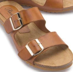 Sandalen|Pantoletten|Horsch Schuhe Pantolette in Übergrößen Braun