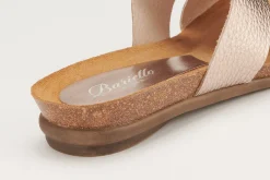 Sandalen|Pantoletten|Horsch Schuhe Pantolette in Übergrößen Gold