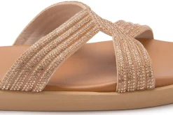 Sandalen|Pantoletten|Horsch Schuhe Pantolette in Übergrößen Gold