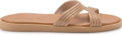 Sandalen|Pantoletten|Horsch Schuhe Pantolette in Übergrößen Gold