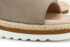 Sandalen|Pantoletten|Horsch Schuhe Pantolette in Übergrößen Beige