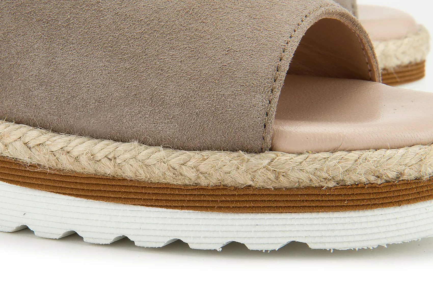 Sandalen|Pantoletten|Horsch Schuhe Pantolette in Übergrößen Beige