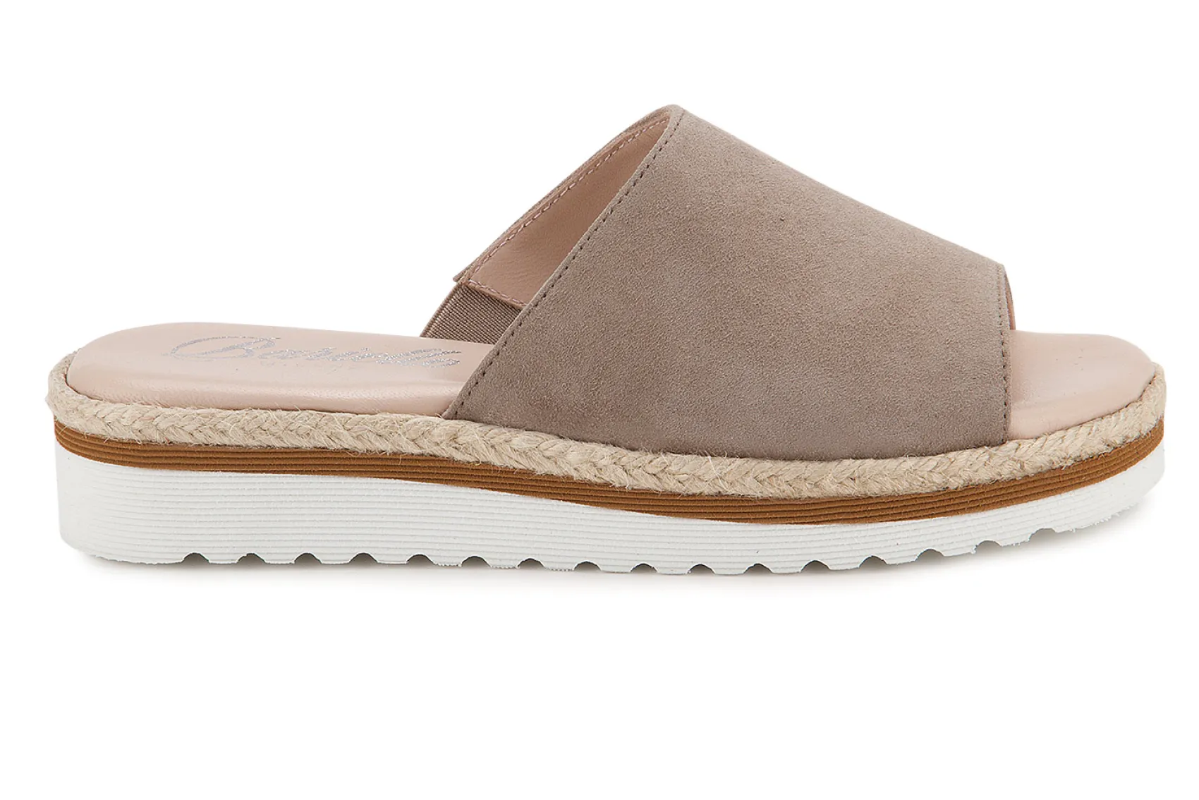 Sandalen|Pantoletten|Horsch Schuhe Pantolette in Übergrößen Beige
